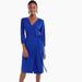 J. Crew Dresses | J.Crew Ocean Blue Wrap Around Dress Size 8p | Color: Blue | Size: 8p