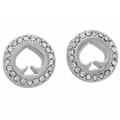 Kate Spade Jewelry | Kate Spade Silver Spot The Spade Crystal Earrings | Color: Silver | Size: Os