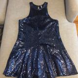 Free People Dresses | Free People Sequin Nye Dress | Color: Blue | Size: Xs