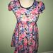 Disney Dresses | D Signed Girls Floral Dress | Color: Blue/Pink | Size: Mg