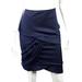 Gucci Skirts | Gucci -42- Navy Blue Ruched Tiered Skirt | Color: Blue | Size: 4