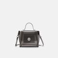 Zara Bags | Last One Nwt Zara Vinyl Mini City Bag | Color: Black | Size: Os