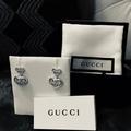 Gucci Jewelry | Gucci Sterling Sliver G Heart Logo Earringshp | Color: Silver | Size: 3/4 Inch