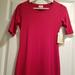 Lularoe Dresses | Lularoe Red Julia Dress Xxs Nwt | Color: Red | Size: Xxs