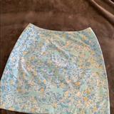 Lilly Pulitzer Skirts | Lilly Pulitzer Ladies Size 4 Like -New Shirt | Color: Blue/Yellow | Size: 4
