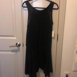 Free People Dresses | Drop Waist Free People Dress With Lace Detail | Color: Black | Size: M