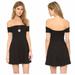 Free People Dresses | Free People Off The Shoulder Mini Dress | Color: Black | Size: Xs