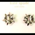Kate Spade Jewelry | Kate Spade Bourgeois Bow Silver Stud Earrings | Color: Silver | Size: 1/2”
