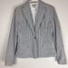 Michael Kors Jackets & Coats | Michael Kors Womens Blazer Size 4 Small Jacket Car | Color: Blue/White | Size: 4
