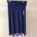 Lularoe Skirts | Lularoe Azure Skirt Blue Floral Size Small New | Color: Blue | Size: S