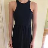 Free People Dresses | Free People High Neck Black Mink Dress | Color: Black | Size: Xs