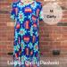 Lularoe Dresses | Lularoe Carly Dress | Color: Blue | Size: M