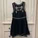 Free People Dresses | Embroidered Free People Dress | Color: Black/Cream | Size: 4