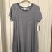 Lularoe Dresses | Lularoe Carly Super Soft Cotton Gray/Periwinkle S | Color: Gray/Purple | Size: S