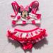 Disney Swim | Disney 2-Piece Bathing Suit For Little Girl | Color: Pink/White | Size: 6-12 Months