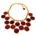 Kate Spade Jewelry | Kate Spade Bib Necklace In Gold And Purple | Color: Gold/Purple | Size: Os