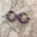 Madewell Jewelry | Madewell Amethyst Plastic Earrings | Color: Purple/White | Size: Os