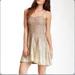 Free People Dresses | Free People Champagne Gold Foil Dress Nwt | Color: Gold | Size: M