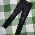 American Eagle Outfitters Jeans | American Eagle Black Distressed Jegging | Color: Black | Size: 4