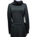 J. Crew Dresses | Jcrew Black Wool Turtleneck Sweater Dress M Belted | Color: Black | Size: M