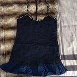 Free People Dresses | Dainty Fp Dress | Color: Black/Blue | Size: 10