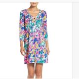 Lilly Pulitzer Dresses | Lilly Pulitzer Shirt Dress | Color: Blue/Green | Size: Xs