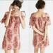 Madewell Dresses | Madewell Cream Pink Silk Paisley Watercolor Dress | Color: Pink/Red | Size: S