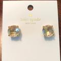 Kate Spade Jewelry | Kate Spade Stud Earrings - Clear Crystal/Gold | Color: Gold | Size: Os