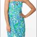 Lilly Pulitzer Dresses | Lilly Pulitzer Bee In Your Bonnet Strapless Dress | Color: Blue/Green | Size: 2