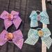 Disney Accessories | Frozen Bow Hair Ties | Color: Blue/Purple | Size: Osbb