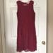 Michael Kors Dresses | Michael Michael Kors Maroon Sleeveless Lace Dress | Color: Red | Size: M