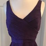 J. Crew Dresses | J.Crew Heidi Long Dress In Silk Chiffon Size 8 Egg | Color: Purple | Size: 8