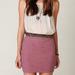 Free People Skirts | Free People Grey & Pink Bodycon Skirt | Color: Gray/Pink | Size: L