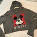 Disney Tops | Disney Mickey Mouse Crop Gray Long Sleeve T Shirt | Color: Gray/Red | Size: L