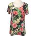 Lularoe Tops | Lularoe Irma Floral T Shirt Orange. | Color: Green/Orange | Size: S