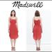 Madewell Dresses | Madewell 100%Silk Tie Strap Coral Midi Dress | Color: Pink/Red | Size: 0