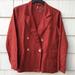 Free People Jackets & Coats | Free People Burnt Orange-Red Linen Blend Blazer | Color: Orange/Red | Size: S