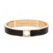 Kate Spade Jewelry | Kate Spade Black Hole Punch Logo Bangle Bracelet | Color: Black/Gold | Size: Os