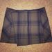 Free People Skirts | Free People Plaid Mini Skirt | Color: Black/Green | Size: 4