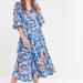 Urban Outfitters Dresses | New With Tags Urban Outfitters Floral Wrap Dress | Color: Blue | Size: Sp