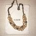 J. Crew Jewelry | J Crew Double Strand Statement Necklace | Color: Gold/Tan | Size: Overall Length 23”