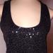 J. Crew Tops | J. Crew Black Sequin Tank, Xs | Color: Black | Size: Xs