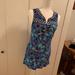 Free People Dresses | Free People Blue Palm Leaves Dress (Size 2) | Color: Blue | Size: 2