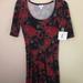 Lularoe Dresses | **New With Tags** Size Small Lularoe Nicole Dress | Color: Blue/Red | Size: S