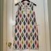 J. Crew Dresses | Jcrew Ikat Multicolor Shift Dress | Color: White | Size: 00