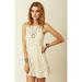 Free People Dresses | Free People Lace Flowy Tank Dress W. Slip | Color: Cream/Tan | Size: Xs