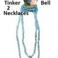 Disney Accessories | Disney Tinkerbell Necklace Blue Bead Ab 2 Pcs Nwt | Color: Blue/Pink | Size: Unisex