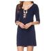 Lilly Pulitzer Dresses | Lilly Pulitzer Eliza Navy V Neck T Shirt Dress | Color: Blue | Size: M