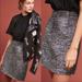 Anthropologie Skirts | Nwt Anthropologie Textured Metallic Mini Skirt | Color: Black/Silver | Size: Various