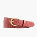 J. Crew Accessories | Jcrew Embossed Croc Leather Belt | Color: Pink | Size: Xs